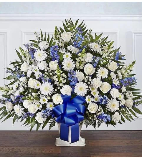 Blue And White Tribute Basket