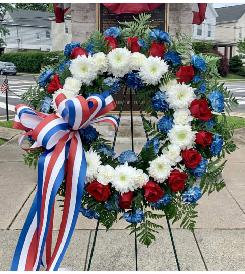 Patriotic Sympathy Wreath
