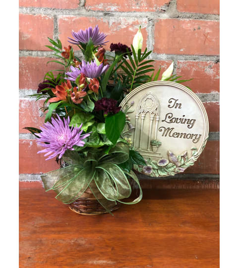 LOVING GRANDFATHER STEPPING STONE. An arrangement by J.D. Ballantine's Flowers and Gifts.