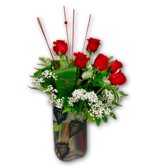 Scented Love Rose Arrangement in Premium Polish Vase