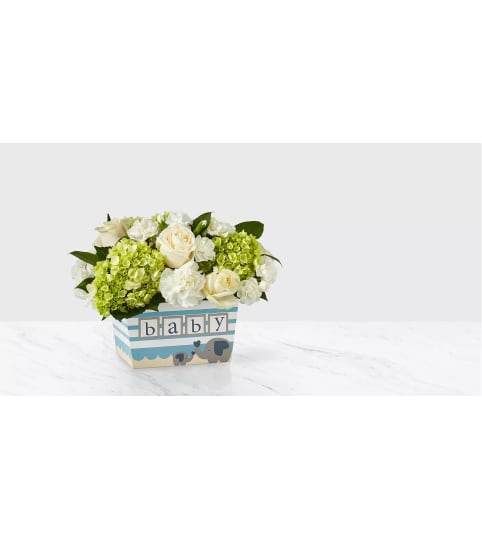 Darling Boy. An arrangement by Novak's Flower Shoppe.