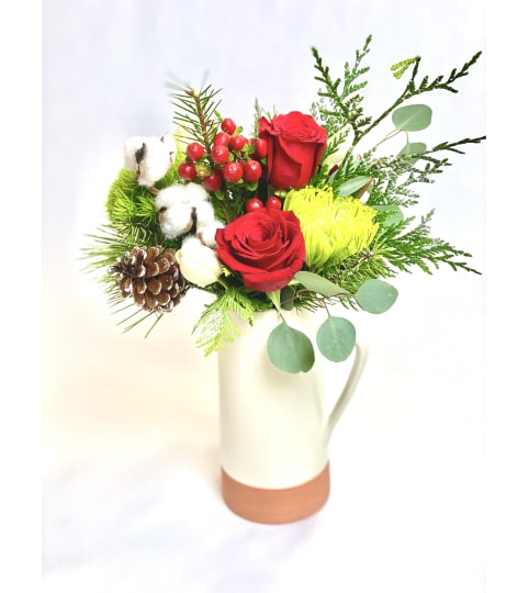 Joy of the Season. An arrangement by Amazing Flowers.