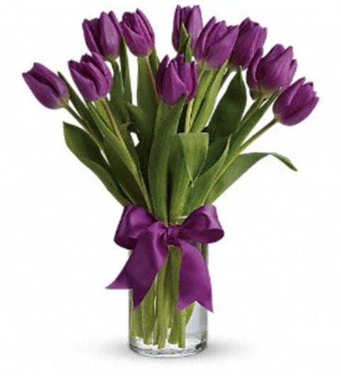 Teleflora's Passionate Purple Tulips