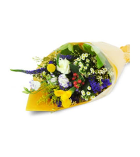 Florist Choice Small Wrapped Bouquet. An arrangement by Sueppel's Flowers.
