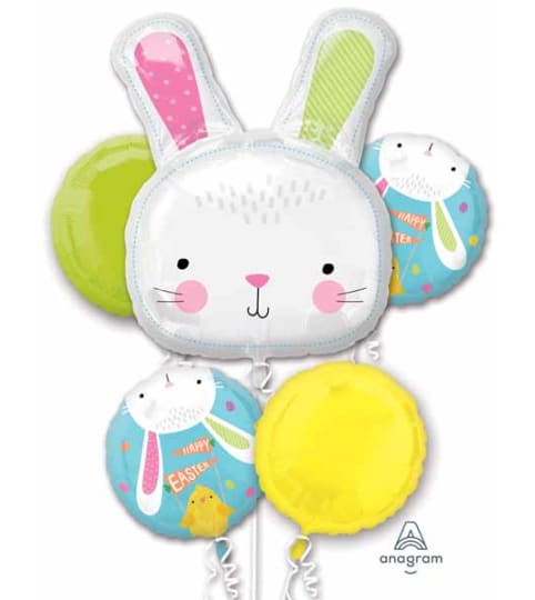 Hello Bunny Easter Super Fun Foil Balloon Bouquet