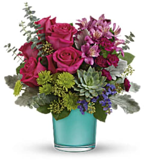 The Topaz Wonderland Bouquet. An arrangement by Flowers of Jacksonville.