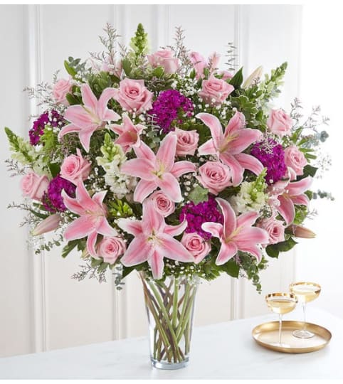 Pink Cottage Garden. An arrangement by Flower Spot.