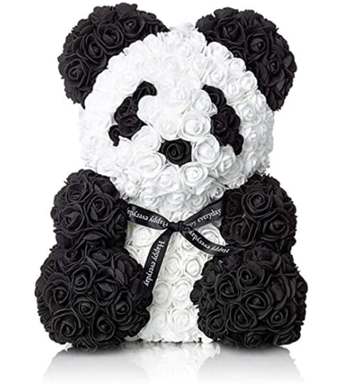 Panda rose bear with red heart