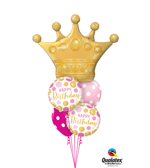 Birthday Queen Cheerful Balloon Bouquet