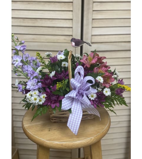 BASKET OF JOY BOUQUET