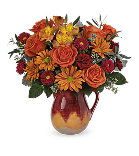 TF Autumn Glaze Bouquet. An arrangement by Blossoms On The Trail.