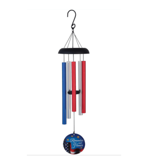 REMEMBER AND HONOR WIND CHIME 32"