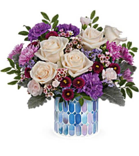 Blue Beauty Bouquet. An arrangement by Flowers of Jacksonville.