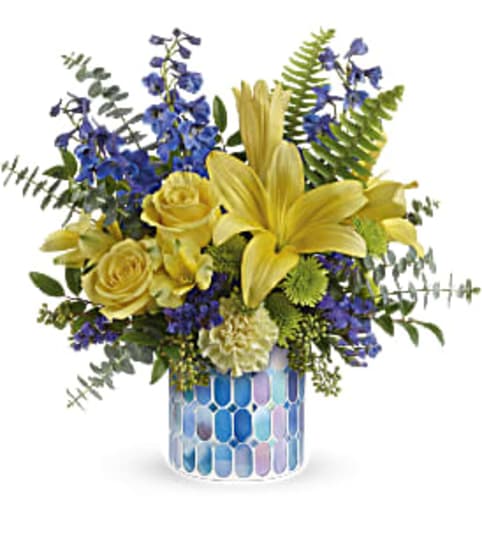 Seaside Sunshine Bouquet. An arrangement by Flowers of Jacksonville.