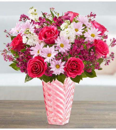 Sweetheart Romance Bouquet 2022. An arrangement by Royal Louis Florist.