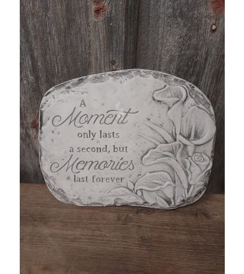 Plaque (large) 'A Moment Only Lasts' (Callas)