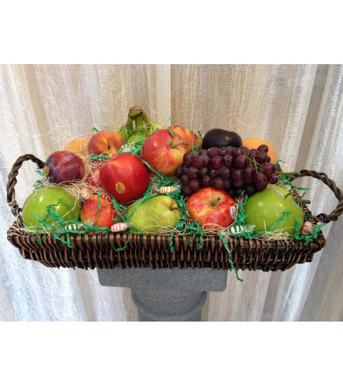 Blue Violet Fresh Fruit Basket