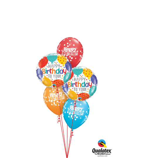 Happy Birthday To You Balloons Classic Balloon Bouquet