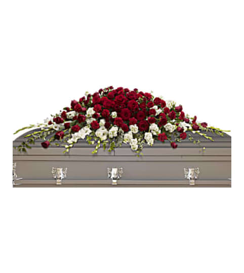 The Garden of Grandeur Casket Spray By Teleflora