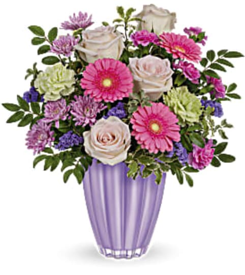 Playful Pastel Bouquet by Jennifer's. An arrangement by Jennifer's Flowers and Gifts.