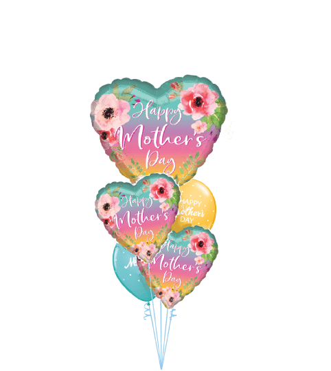 Mother's Day Ombre Cheerful Balloon Bouquet