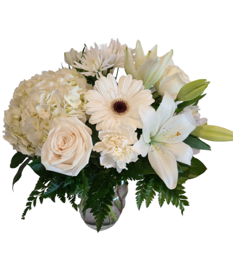 Simple Remembrance. An arrangement by Harriet's Flower and Gift Shop.
