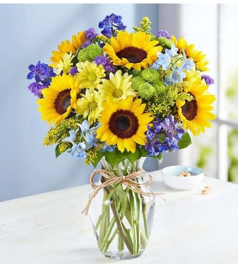 Summery Days. An arrangement by L and J Blooms.