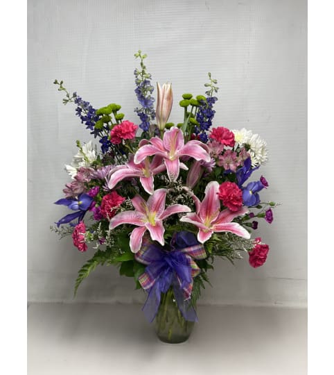 Custom Designed Make Her Day Bouquet. An arrangement by Gonsalves-Fasso Flowers.