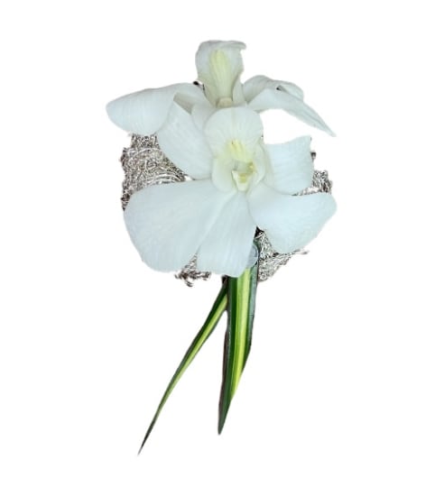 Noted orchid boutonniere