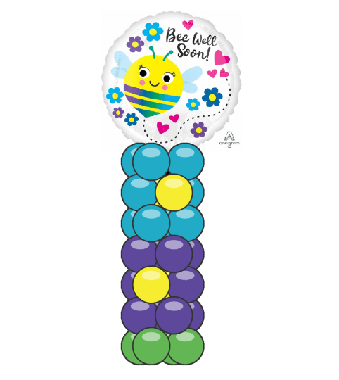 Bee Well Soon Mini Balloon Column