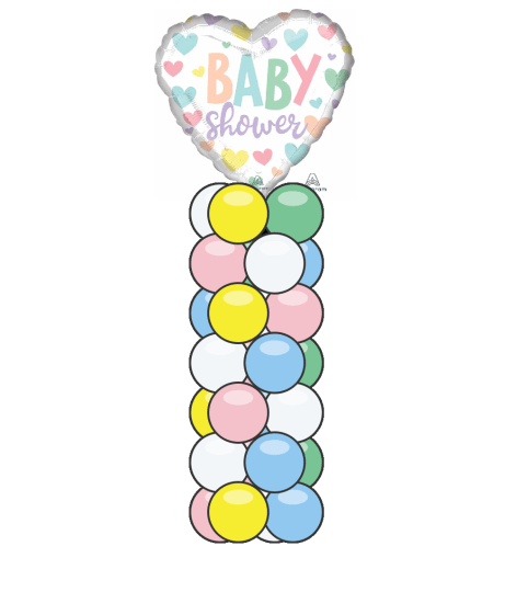 Baby Shower Love Mini Balloon Column