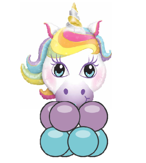 Magical Unicorn Balloon Super Table Topper