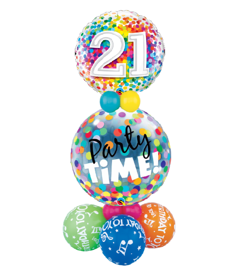 21 Party Time Balloon Luxury Design