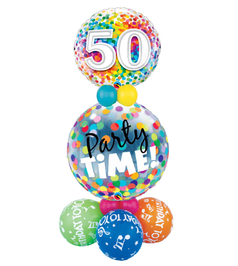 50 Party Time Balloon Luxury Design