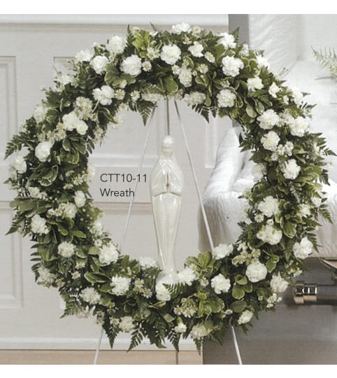 White Wreath(Ctt10-11) (Statue not included)