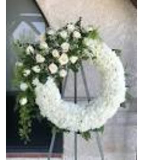 SYMPATHY WREATH PURE WHITE ELEGENCE