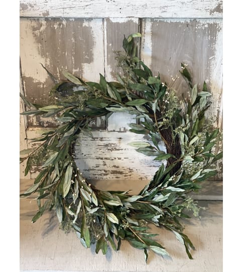 Dried Olive Leaf Wreath