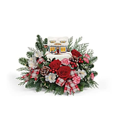 THOMAS KINKADE'S FESTIVE FUDGE SHOPPE BOUQUET