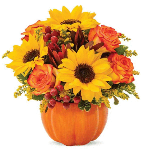 Elegant Sunny Fall Floral Arrangement