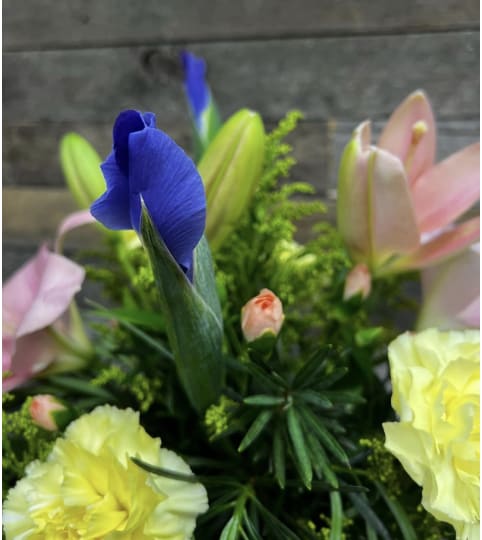 Designers Choice - Spring Pastels. An arrangement by The Farm and Floral Market.