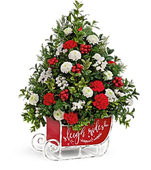 Vintage Sleigh Tree Teleflora