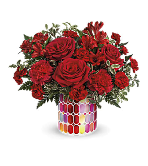 Magnificent Mosaic Bouquet. An arrangement by Elegant Florist.