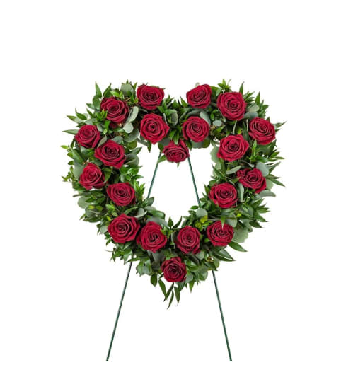 Classic Red Rose Wreath