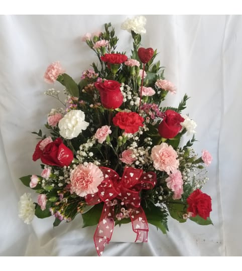 Valentine's Day Roses and Carnations