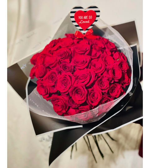 51 red roses for you