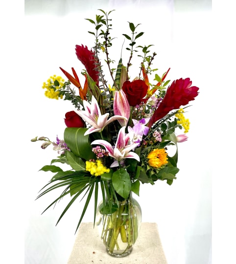 Aloha Mom. An arrangement by Commerce Flowers.