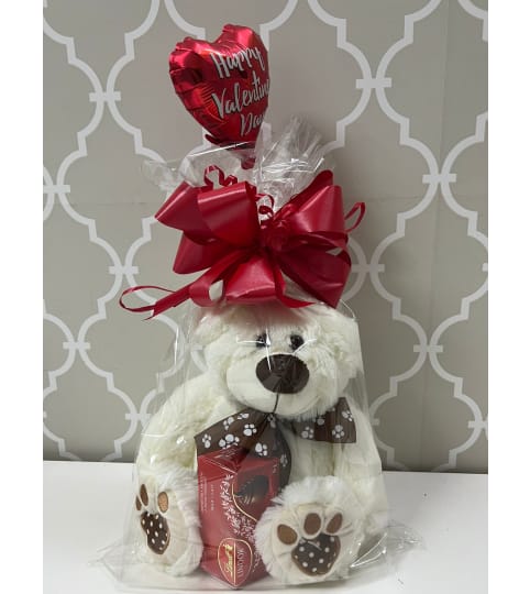 Cutie Puppy with Lindor and Balloon Combo