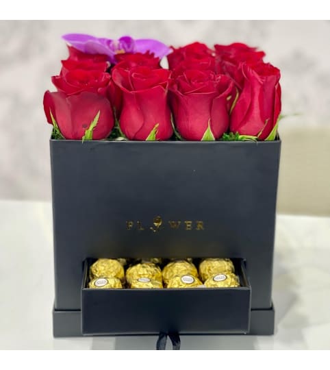 Roses & Chocolate Box