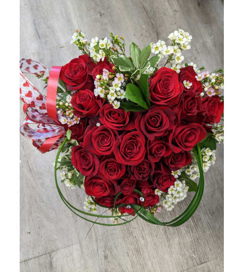 Heart To My Love. An arrangement by Jennifer's Flowers and Gifts.