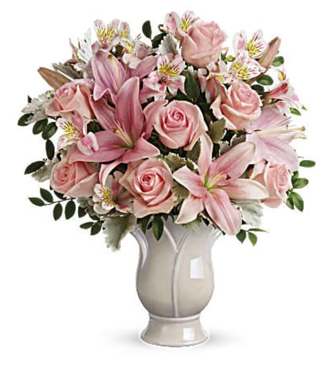 TENDER BOUQUET. An arrangement by J.D. Ballantine's Flowers and Gifts.
